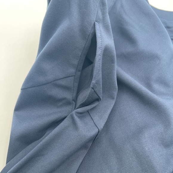 Elizabeth & Clarke Womens A Line Skirt Blue Midi Asymmetric Hem Plus 2X New‎ - Picture 3 of 7